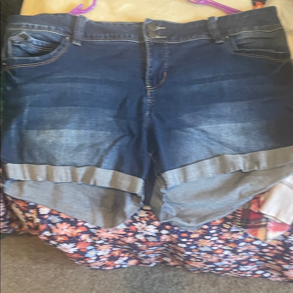 Royalty For Me Dark Blue Jean Shorts